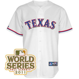 Texas Rangers Home Jersey 2011 World Series Patch