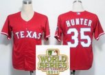 Texas Rangers 35 Tommy Hunter Red 2011 World Series Fall Classic MLB Jerseys