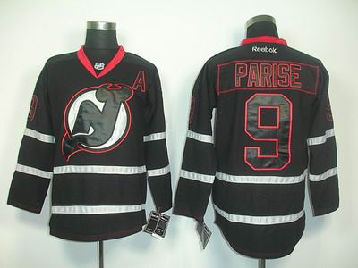 New Jersey Devils 9 Parise black jerseys