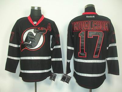 New Jersey Devils 17 Kovalchuk black ice jersey