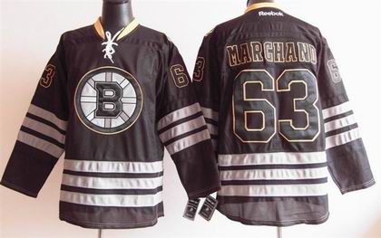 Boston Bruins 63 marchand black ice jersey