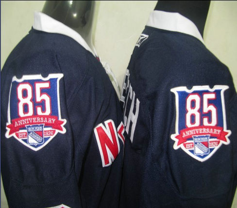 Nhl hockey jerseys NY Rangers 18 staal Dark blue 85th