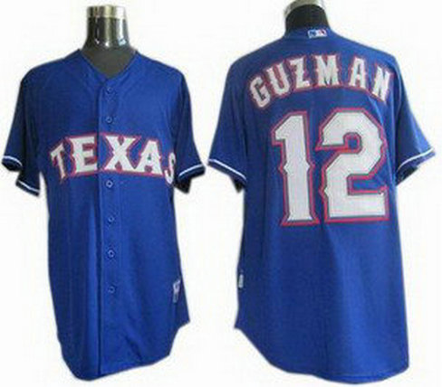 Texas Rangers 12 Cristian Guzman Jersey blue
