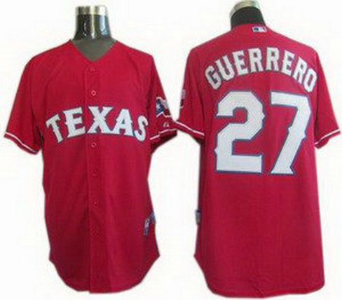 Texas Rangers 27 Vladimir Guerrero Jersey red