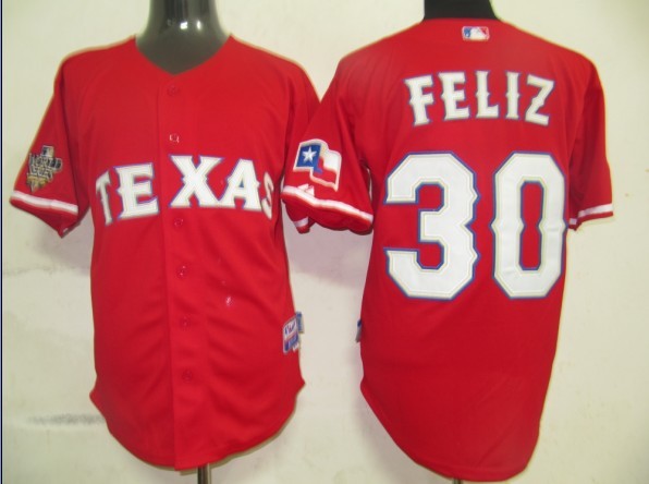 Texas Rangers 30 Feliz Red