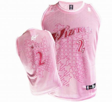 nba women jerseys wizards 2 wall pink