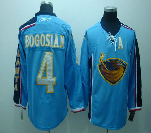 Atlanta Thrashers 4 Zach Bogosian Blue Jerseys With C patch Atlanta Thrashers 4 Zach Bogosian Blue Jerseys With C patch