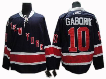 New York Rangers #10 Marian Gaborik 85TH Jerseys DK Blue