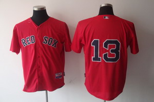 Boston Red Sox 13 Carl Crawford Red Cool Base Baseball Jersey