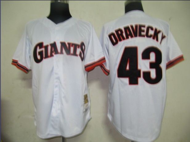 MLB Jerseys San Francisco Giants 43 Dravecky White M&N