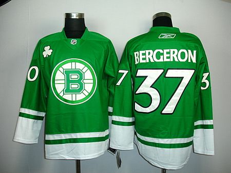 NHL Jerseys Boston Bruins #37 Bergeron green