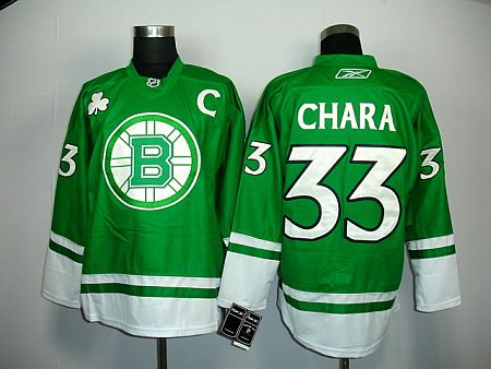 NHL Jerseys Boston Bruins #33 Chara green