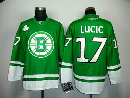 NHL Jerseys Boston Bruins #17 Lucic green