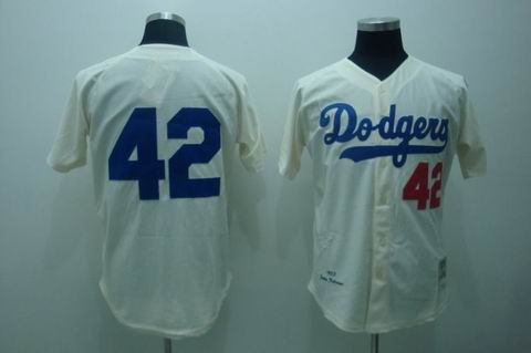 mlb los angeles dodgers #42 robinson m&n cream