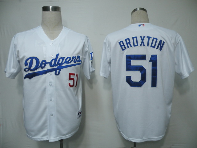 mlb Los Angeles Dodgers #51 Broxton White