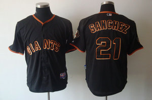 San Francisco Giants 21 sanchez Jerseys black