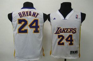 Kids Swingman jerseys Los Angeles Lakers 24 Bryant white