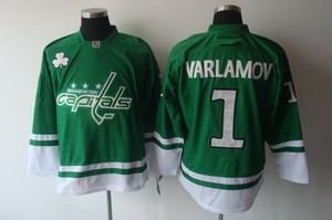 Washington Capitals 2011 St Pattys Day 1 varlamov Green Jersey