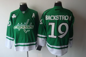 Washington Capitals 2011 St Pattys Day 19 backstrom Green Jersey