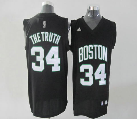 Boston Celtics 34 Paul Pierce The Truth black Fashion Jersey