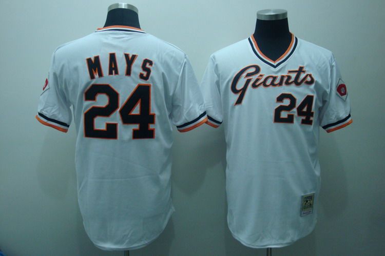 San Francisco Giants 24 MAYS WHITE(M&N)