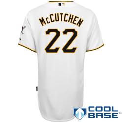 MLB Pittsburgh Pirates 22# Andrew McCutchen white Cool Base Jersey