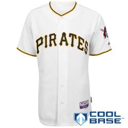 Pittsburgh Pirates blank white Cool Base Jersey