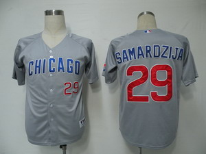 Chicago Cubs 29 Samardzija Grey Jerseys