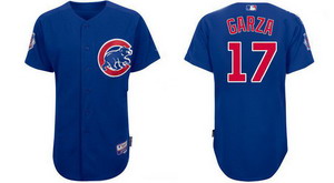 Chicago Cubs 17 Matt Garza Baseball Jerseys Blue