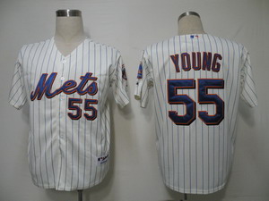 New York Mets 55 Young White Jerseys