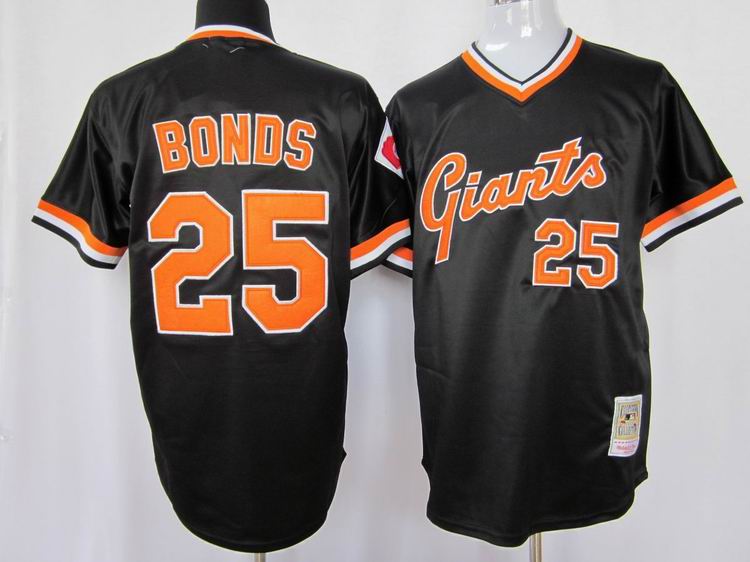 san francisco giants #25 Bonds black