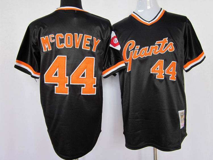 San Francisco Giants #44 Willie McCovey black