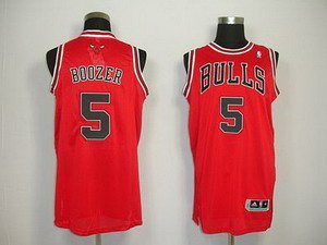 Chicago Bulls 5 Carlos Boozer Revolution 30 RED Road Jersey