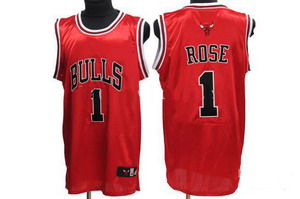 Chicago Bulls 1 Derrick Rose Red New Revolution basketball jerseys