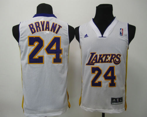 Kids Swingman jerseys Los Angeles Lakers 24 Bryant white