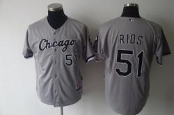 MLB Chicago white sox 51# Rios Grey Jerseys