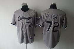 MLB Chicago White Sox #72 Fisk Grey jerseys