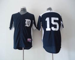 MLB Detroit Tigers #15 BLUE Jerseys