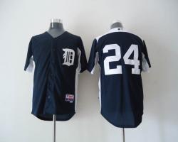 Detroit Tigers 24# Miguel Cabrera Blue Jersey