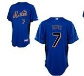 New York Mets 7 Jose Reyes 2011 blue Jersey