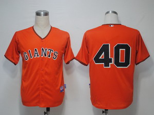 MLB Jerseys San Francisco Giants 40 Bumgarner Orange Cool Base