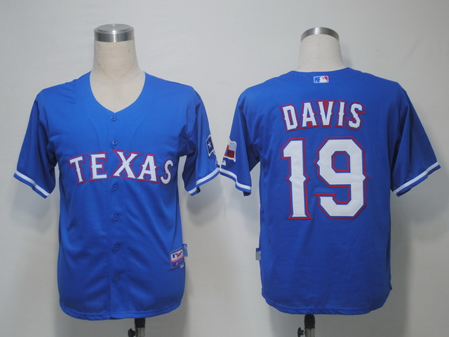 Texas Rangers 19 Davis Blue Cool Base