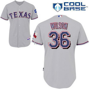 Texas Rangers 36 C J Red Cool Base 2011 Baseball Jersey Grey