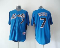 MLB New York Mets 7# Reves Blue Jerseys