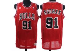 NBA Chicago Bulls #91 Rodman Red Jerseys swingman NBA Chicago Bulls #91 Rodman Red Jerseys swingman