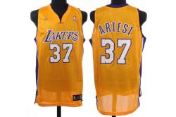 NBA L.A Lakers #37 Artest Yellow Jerseys swingman NBA L.A Lakers #37 Artest Yellow Jerseys swingman