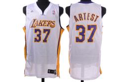 NBA L.A Lakers #37 Artest White Jerseys swingman NBA L.A Lakers #37 Artest White Jerseys swingman