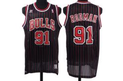 NBA Chicago Bulls #91 Rodman Black Jerseys swingman NBA Chicago Bulls #91 Rodman Black Jerseys swingman