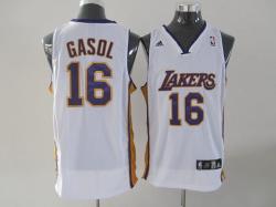 NBA Los Angeless Lakers #16 GASOL White Jerseys swingman NBA Los Angeless Lakers #16 GASOL White Jerseys swingman