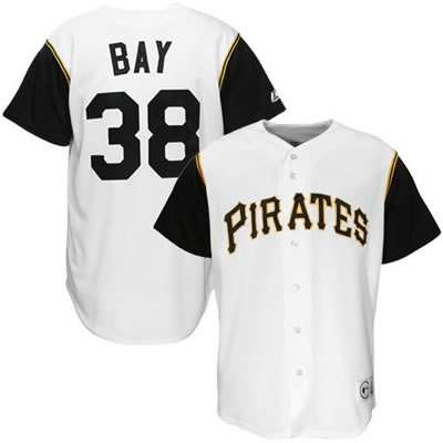 Pittsburgh Pirates #38 Jason Bay White Jersey